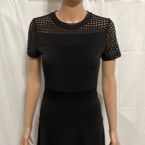 Micheal Kors Lace Mesh Fit and Flare Dress - Picture 5 of 6